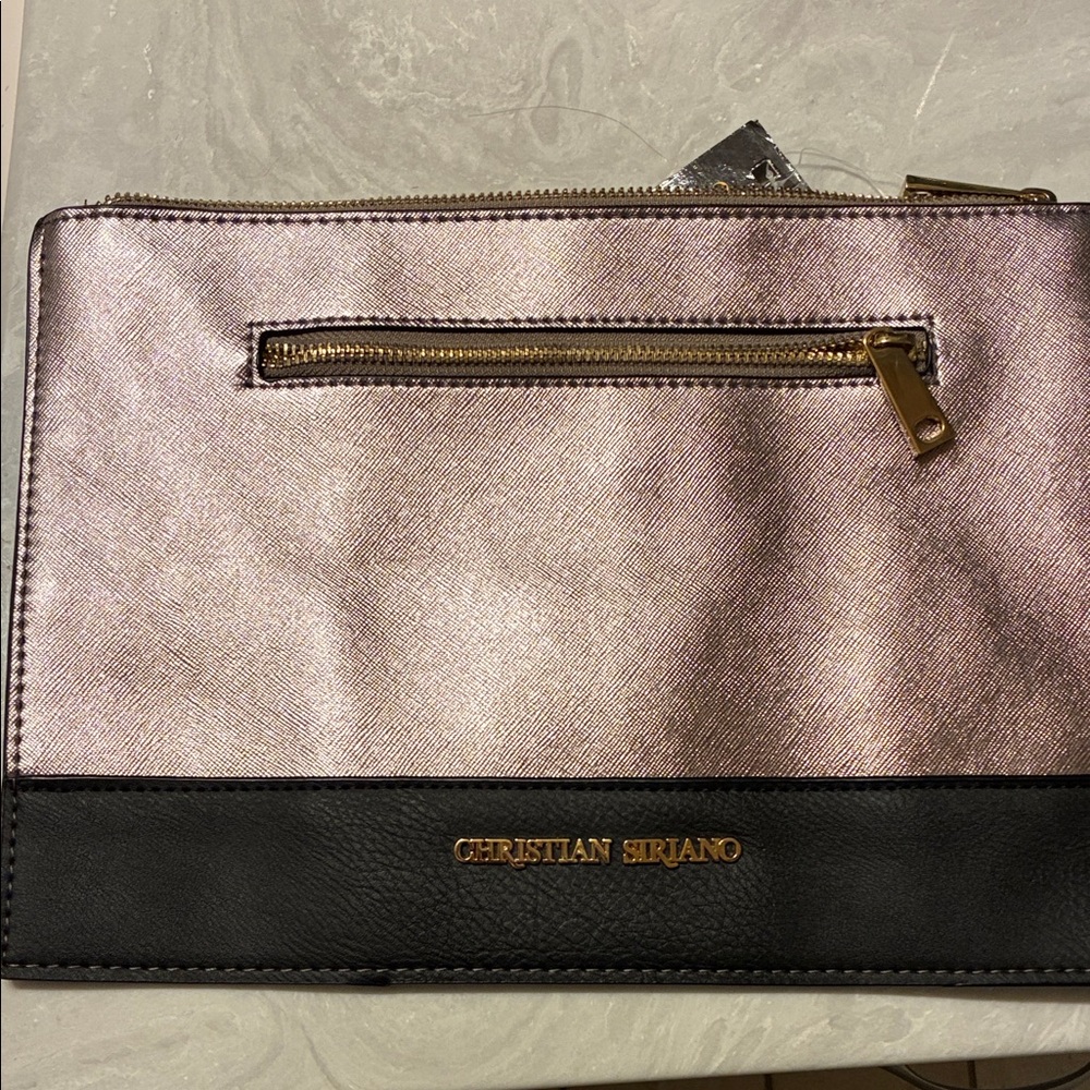Christian Siriano Black and Silver‎ Clutch